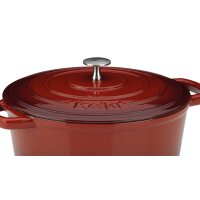 kela Bräter Calido rotes Gusseisen - ca. 4,6 Liter