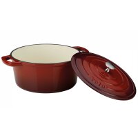 kela Bräter Calido rotes Gusseisen - ca. 4,6 Liter