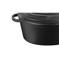 kela Bräter Calido schwarzes Gusseisen - ca. 9,3 Liter
