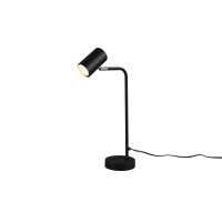 TRIO Leuchten Tischleuchte Marley mattschwarzes Metall - Höhe ca. 45 cm