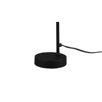 TRIO Leuchten Tischleuchte Marley mattschwarzes Metall - Höhe ca. 45 cm