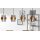 Interliving Leuchten Serie 9333 - Hängeleuchte Rauchglas & Messing – Länge ca. 110 cm