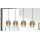 Interliving Leuchten Serie 9333 - Hängeleuchte Rauchglas & Messing – Länge ca. 110 cm
