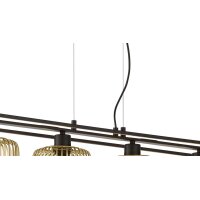 FH Hängeleuchte Caydo Sandschwarz & Gold - Länge ca. 110 cm