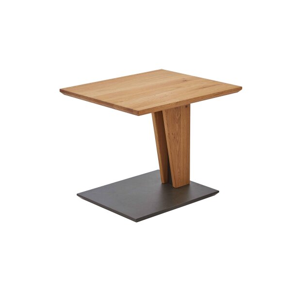 vierhaus Lift-Couchtisch Wildeiche & Marmara Nero - ca. 55 x 47 cm