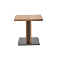 vierhaus Lift-Couchtisch Wildeiche & Marmara Nero - ca. 55 x 47 cm