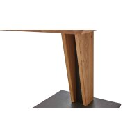 vierhaus Lift-Couchtisch Wildeiche & Marmara Nero - ca. 55 x 47 cm