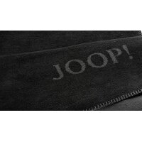 JOOP! Wohndecke Uni Doubleface Schwarz & Anthrazit...