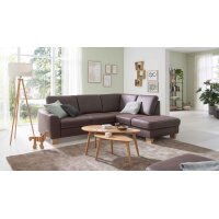 Modulmaster MM-ZE1037 - Ecksofa moccafarbene Mikrofaser...