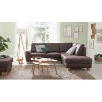 Modulmaster MM-ZE1037 - Ecksofa moccafarbene Mikrofaser Taurus - Stellfläche ca. 248 x 200 cm