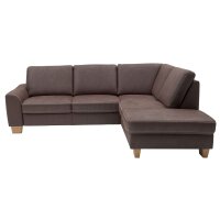 Modulmaster MM-ZE1037 - Ecksofa moccafarbene Mikrofaser Taurus - Stellfläche ca. 248 x 200 cm