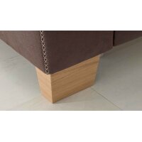 Modulmaster MM-ZE1037 - Funktionshocker moccafarbene Mikrofaser Taurus - ca. 130 x 65 cm