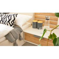 Interliving Schlafzimmer Serie 1026 – Komplettzimmer Champagner & Eiche bianco - vierteilig
