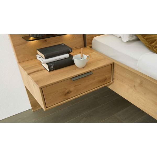 Interliving Schlafzimmer Serie 1027 – Nachtkonsolen-Set Eiche bianco - zweiteilig