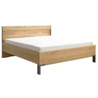 Interliving Schlafzimmer Serie 1027 – Bettgestell Eiche bianco - Liegefläche ca. 180 x 200 cm