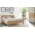 Interliving Schlafzimmer Serie 1027 – Bettgestell Eiche bianco - Liegefläche ca. 180 x 200 cm