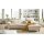 Interliving Sofa Serie 4054 – Ecksofa naturweiße Chenille Kama & schwarze Metallfüße – Stellfläche ca. 279 x 176 cm