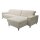 Interliving Sofa Serie 4054 – Ecksofa naturweiße Chenille Kama & schwarze Metallfüße – Stellfläche ca. 279 x 176 cm