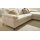 Interliving Sofa Serie 4054 – Ecksofa naturweiße Chenille Kama & schwarze Metallfüße – Stellfläche ca. 279 x 176 cm