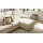 Interliving Sofa Serie 4054 – Ecksofa naturweiße Chenille Kama & schwarze Metallfüße – Stellfläche ca. 279 x 176 cm
