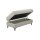 Interliving Sofa Serie 4054 – Funktionshocker naturweiße Chenille & schwarze Metallfüße – ca. 130 x 60 cm