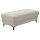 Interliving Sofa Serie 4054 – XXL-Hocker naturweiße Chenille & schwarze Metallfüße – ca. 130 x 60 cm