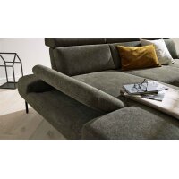 Interliving Sofa Serie 4254 – Ecksofa jagdgrüner Bezug Mito 156 – Stellfläche ca. 185 x 300 cm