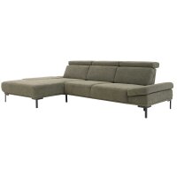 Interliving Sofa Serie 4254 – Ecksofa jagdgrüner Bezug Mito 156 – Stellfläche ca. 185 x 300 cm