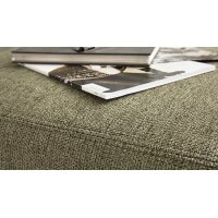 Interliving Sofa Serie 4254 – Polsterhocker jagdgrüner Bezug Mito 156 & schwarze Metallfüße 4.26 – ca. 65 x 95 cm