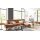 Interliving Sofa Serie 4254 – Ecksofa cognacfarbene Mikrofaser Magnum & schwarze Metallfüße 4.35 – Stellfläche ca. 340 x 195 cm