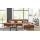 Interliving Sofa Serie 4254 – Ecksofa cognacfarbene Mikrofaser Magnum & schwarze Metallfüße 4.35 – Stellfläche ca. 340 x 195 cm