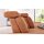 Interliving Sofa Serie 4254 – Ecksofa cognacfarbene Mikrofaser Magnum & schwarze Metallfüße 4.35 – Stellfläche ca. 340 x 195 cm