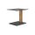 Interliving Couchtisch Serie 6211 - Beistelltisch graues Parsolglas & Wildeiche - ca. 55 x 47 cm