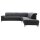 Interliving Sofa Serie 4064 - Ecksofa graphitfarbene Mikrofaser Galero Punto & Fuß W003-01 - Stellfläche ca. 291 x 252 cm