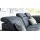 Interliving Sofa Serie 4064 - Ecksofa graphitfarbene Mikrofaser Galero Punto & Fuß W003-01 - Stellfläche ca. 291 x 252 cm