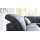 Interliving Sofa Serie 4064 - Ecksofa graphitfarbene Mikrofaser Galero Punto & Fuß W003-01 - Stellfläche ca. 291 x 252 cm
