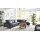 Interliving Sofa Serie 4064 - Ecksofa graphitfarbene Mikrofaser Galero Punto & Fuß W003-01 - Stellfläche ca. 291 x 252 cm