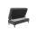 Interliving Sofa Serie 4064 - XXL-Funktionshocker graphitfarbene Mikrofaser Galero Punto & Fuß W003-01 - ca. 130 x 65 cm