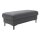 Interliving Sofa Serie 4064 - XXL-Funktionshocker graphitfarbene Mikrofaser Galero Punto & Fuß W003-01 - ca. 130 x 65 cm