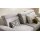Interliving Sofa Serie 4251 – Ecksofa mit Funktionen platinfarbener Bezug Vaneo 7 & schwarze Metallfüße 4.26 – Stellfläche ca. 300 x 225 cm