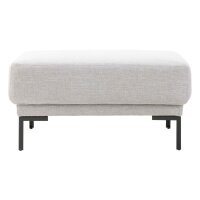 Interliving Sofa Serie 4251 – Polsterhocker platinfarbener Stoffbezug Vaneo 7 & Metallfüße 4.26 – ca. 95 x 65 cm