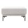 Interliving Sofa Serie 4251 – Polsterhocker platinfarbener Stoffbezug Vaneo 7 & Metallfüße 4.26 – ca. 95 x 65 cm
