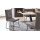 Interliving Esszimmer Serie 5504 - Polsterstuhl grauer Bezug Concrete DCT 99 & schwarzes Kufengestell S 355