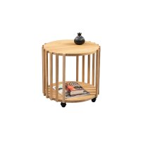 Couchtisch Mats 1 Wildeiche - Durchmesser ca. 50 cm