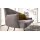 Interliving Esszimmer Serie 5504 - Polsterbank grauer Bezug Concrete DCT 99 & schwarzes Kufengestell S 346 - Länge ca. 218 cm