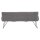 Interliving Esszimmer Serie 5504 - Polsterbank grauer Bezug Concrete DCT 99 & schwarzes Kufengestell S 346 - Länge ca. 218 cm
