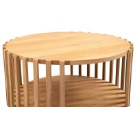 Couchtisch Mats 2 Wildeiche - Durchmesser ca. 70 cm