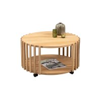 Couchtisch Mats 2 Wildeiche - Durchmesser ca. 70 cm