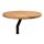 Couchtisch Tim 2 Wildeiche & schwarzes Gestell - Durchmesser ca. 35 cm