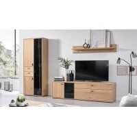 Interliving Wohnzimmer Serie 2024 - Wohnwand Eiche &...